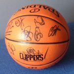 Clippers autographed basketball