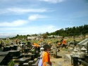 Volunteers at work