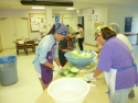 Fujinkai makes won ton filling