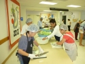 Fujinkai makes won ton filling
