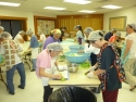 Fujinkai makes won ton filling