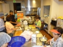 Fujinkai makes won ton filling