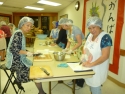 Fujinkai makes won ton filling