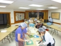 Fujinkai makes won ton filling