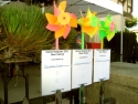 Hatsubon cards and pinwheels from last year