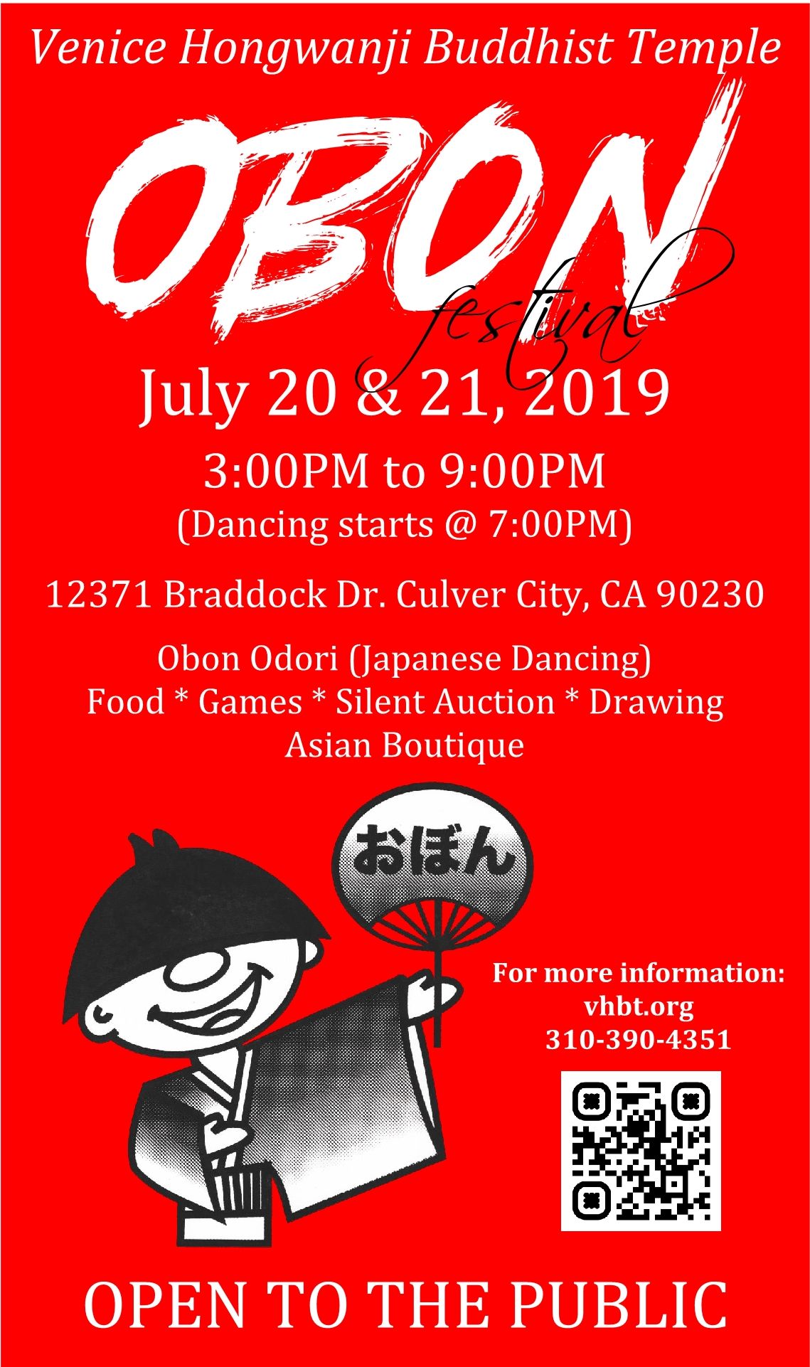 2019 VHBT Obon Festival Poster